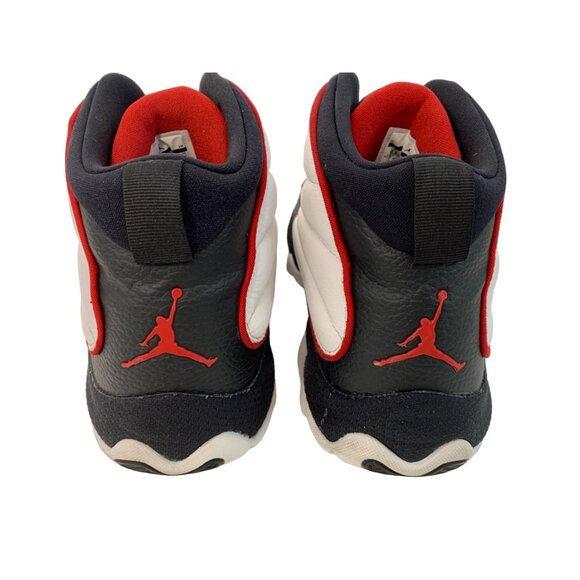 Nike Air Jordan 10.5 US Men’s Basketball Shoes Black/White/Red 7311 Used - Picture 11 of 12